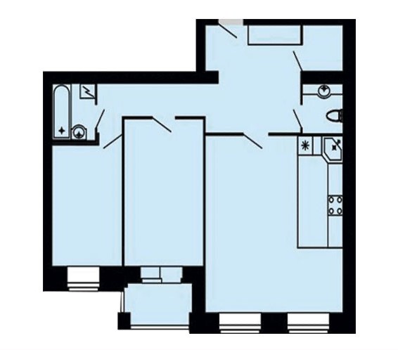 планировка квартиры 80 м2